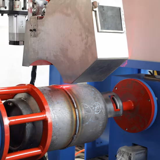 Chaîne de production de bouteilles de gaz GPL, machine de soudage automatique du corps