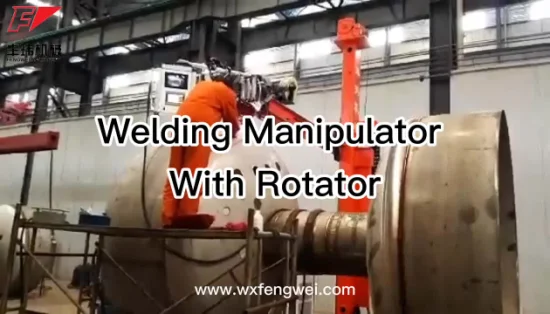 Rotateur de soudage de scie automatique dans la chaîne de production de tour éolienne